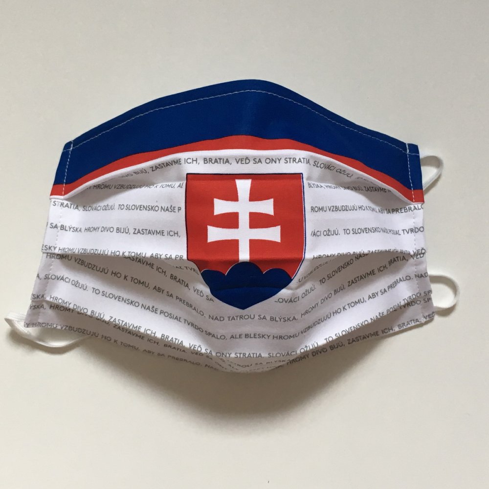 Rúško slovenský hokejový dres s hymnou